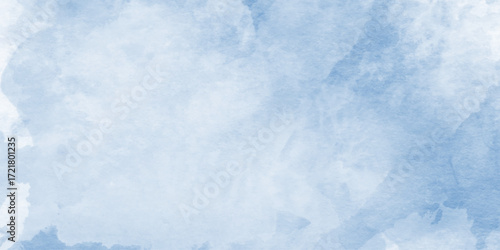 Blue pastel marble watercolor texture background,  blue watercolor texture surrounding with various clouds or fog,white backdrop concrete texture,top counter top-view of natural tiles stone in luxury,