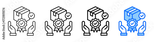 Brand Recognition icon In Different Styles Set Collection