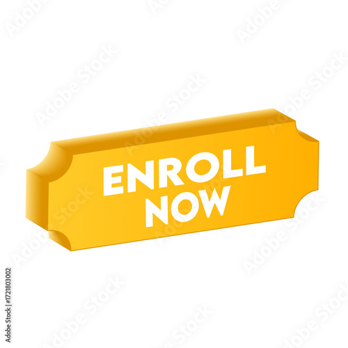 enroll now vector design