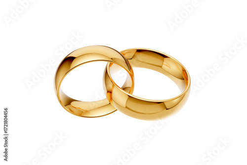 Tableau sur toile Golden wedding rings