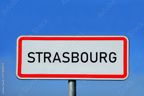 Ortsschild Strasbourg