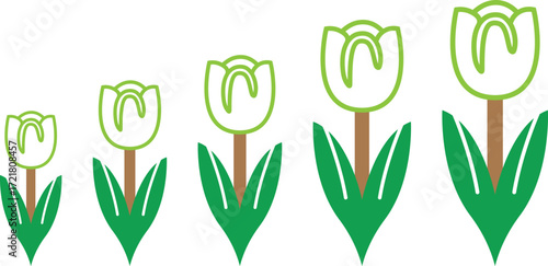 Minimal Flower Tree Line Vector Silhouettes Collection for Botanical Logos, Nature Icons, Eco Designs, and Professional Illustrations