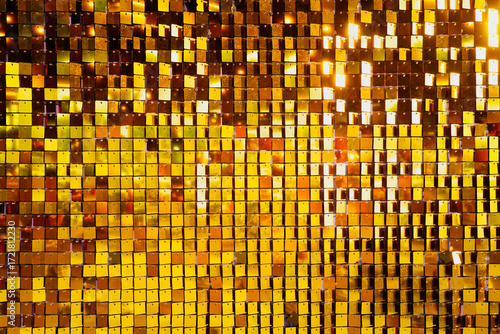 Wallpaper Mural Gold texture glitter or grunge gold mosaic texture background. Golden sequins texture festive background. Torontodigital.ca