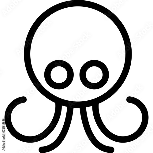 Vector image of an Octopus
