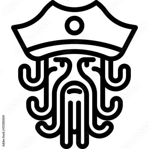 Vector image of an Octopus