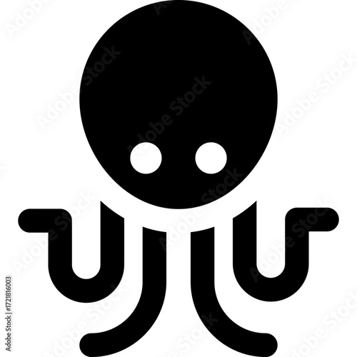 Vector image of an Octopus