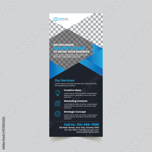Corporate Smart Ideas Rollup Banner Template