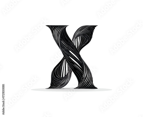 Abstract black and white design