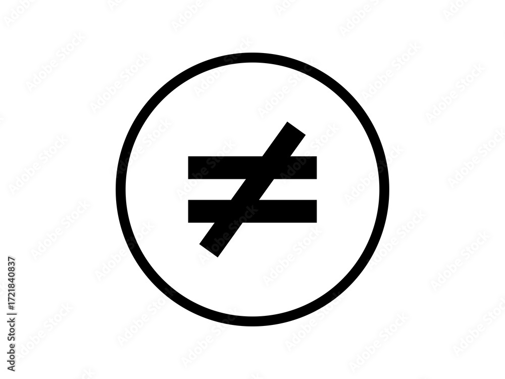 Obraz premium unequal button icon