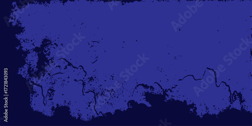 The grunge vector illustration features a dirty black silhouette of a tree with an ink splash texture on vintage paper wallpaper design