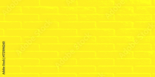 Seamless yellow brick wall pattern with textured brickwork and cement, perfect as a vibrant wallpaper or building backdrop