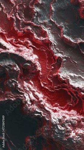 red water background