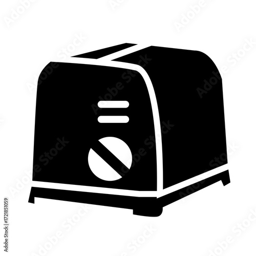toaster and bread vector