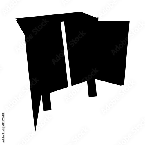 wardrobe glyph icon vector