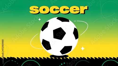 Wallpaper Mural Exciting Soccer Ball Graphic Design for Sports Websites and Social Media Marketing Campaigns Torontodigital.ca