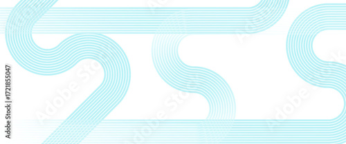 Abstract blue circle lines on white background. Geometric stripe line art design. Modern gradient lines pattern. suit fro modern trendy design,creative,illustration.