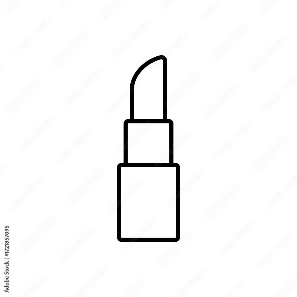 Obraz premium An illustration of a black icon of makeup and beauty salon supplies on a white background