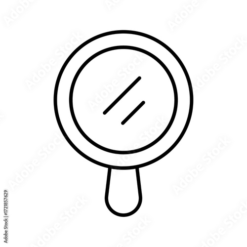 
An illustration of a black icon of makeup and beauty salon supplies on a white background