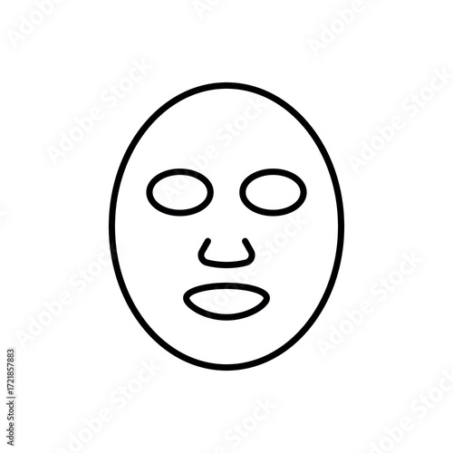 
An illustration of a black icon of makeup and beauty salon supplies on a white background