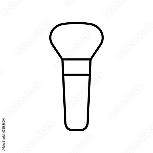 
An illustration of a black icon of makeup and beauty salon supplies on a white background