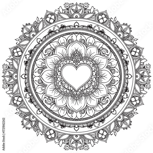 Zen Mandala Coloring Experience for adults and kids 