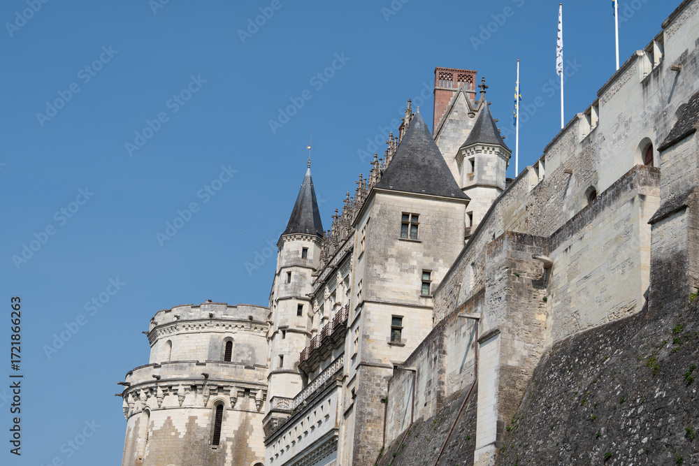 Fototapeta premium Château d'Amboise, Val de Loire, France, Europe