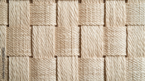 Sound-absorbing wall panel intricate texture, woven fibers, subtle shadows, acoustic pattern 
