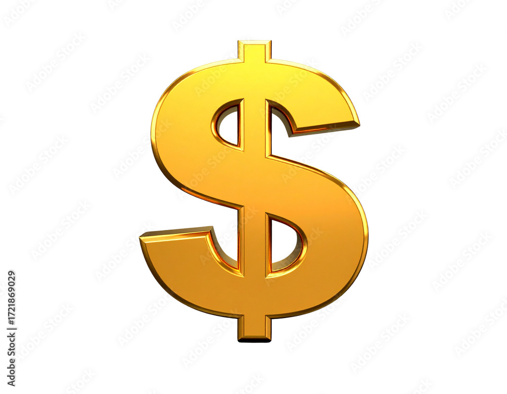 Obraz premium Firefly_3D illustration of a verified email envelope icon - Firefly_A shiny gold dollar sign symbol against a black background, representing wealth, fina 