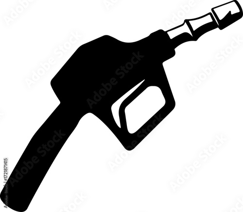 Fuel nozzle silhouette vector illustration