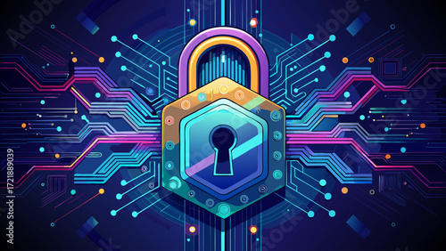 a-glowing-padlock-with-digital-circuit-lines-