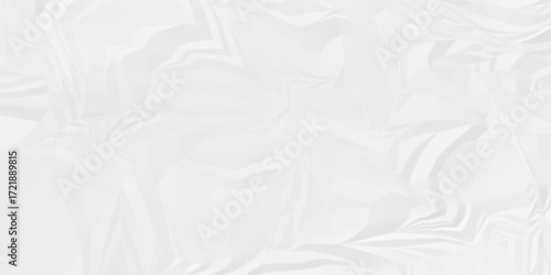 Crumple crushed aged white obsolete rumple craft design. wrinkle ripped creased white crumple aged closeup recycled document grunge paper background.	
