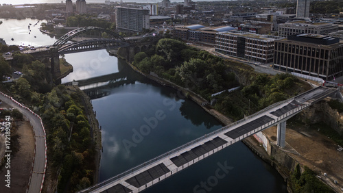 Keel Crossing footbridge in Sunderland
