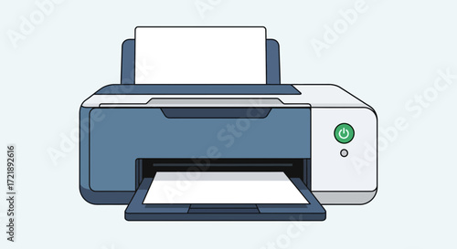 Modern Printer with Paper Output and Indicator Light, Ideal for Office and Home Use