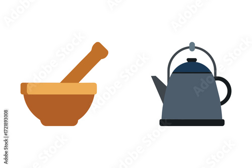 "Kitchen Item Bundle | Cooking Tools, Utensils, Pots, Pans, and Accessories Icon Set"