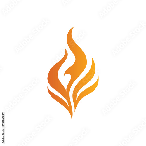 Fire Logo Design – Flame, Energy, Power, Abstract Modern Vector Symbol