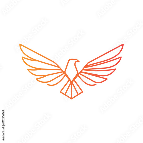 Falcon Logo Design – Eagle, Bird, Power, Modern Abstract Vector Symbol