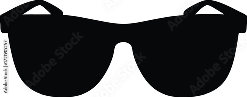  sunglasses vector, sun protection silhouette illustration