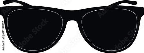  sunglasses vector, shade glasses silhouette illustration  