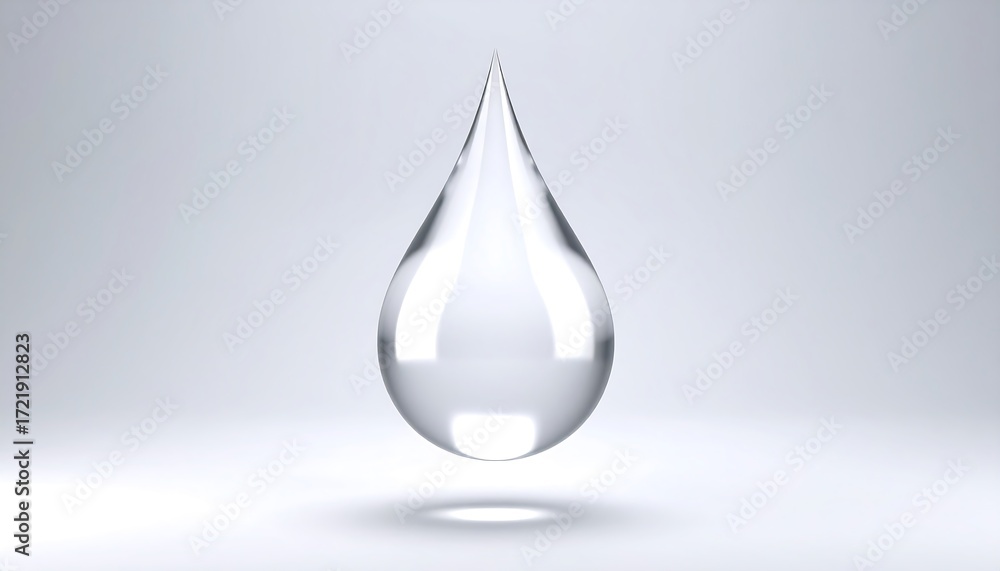 Fototapeta premium Clear Water Drop Image.