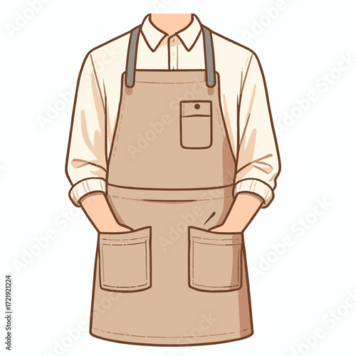 Apron with pockets