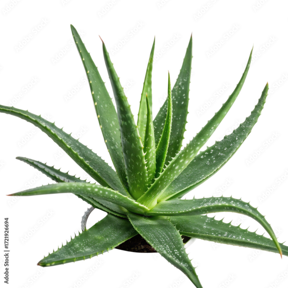 Fototapeta premium Aloe vera, cutout PNG transparent background