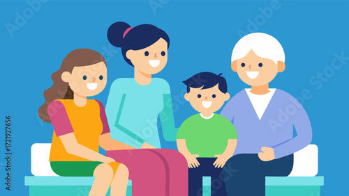 A Family Affair A respite care provider spending time with a caregivers family member giving the caregiver a muchneeded break to spend quality time with their loved ones.. Vector illustration