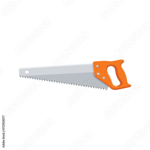 chainsaw on white background