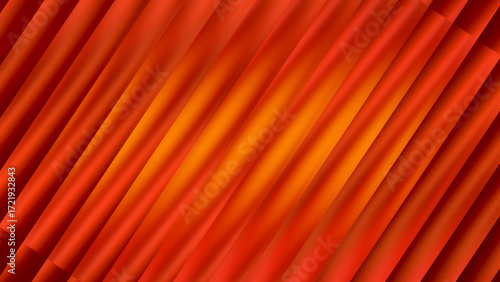 Abstract Glass Gradient with Vibrant Orange and Violet Tones on Red Backdrop. Smooth Glossy Texture, Translucent Ripples, and Glowing Refraction Perfect for Modern Designs