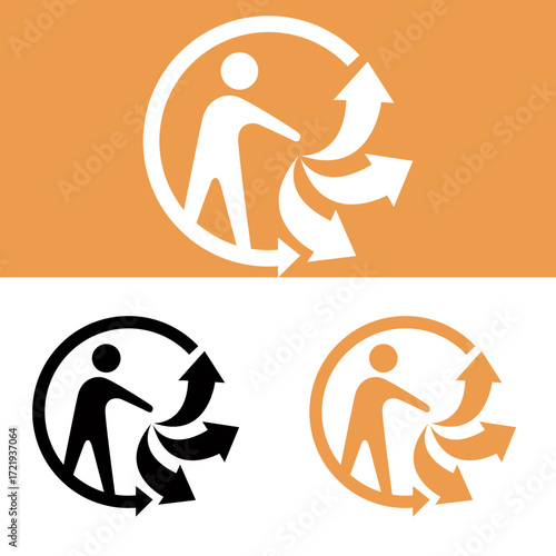 TRIMAN VECTOR ICON REPRESENT A SIGN Vector