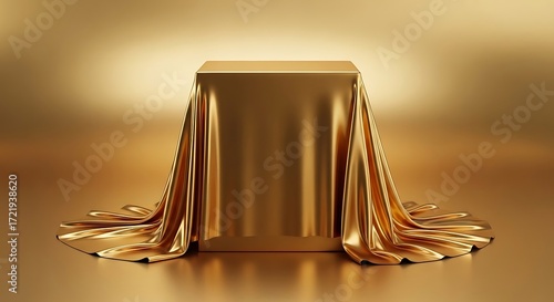 Golden Reveal Luxurious Presentation and Elegant Display
