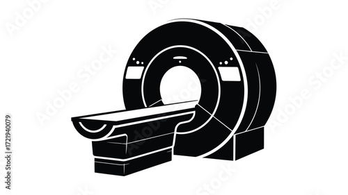 Medical imaging machine mri scanner machine illustration