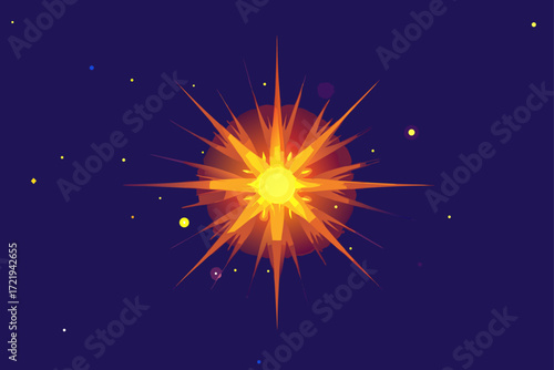 vector illustration of a fireworks