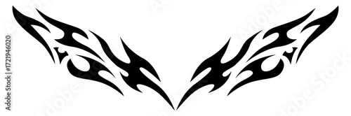 Cybersigilism tribal tattoo design