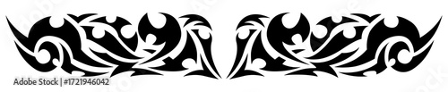 cyberpunk tribal tattoo design